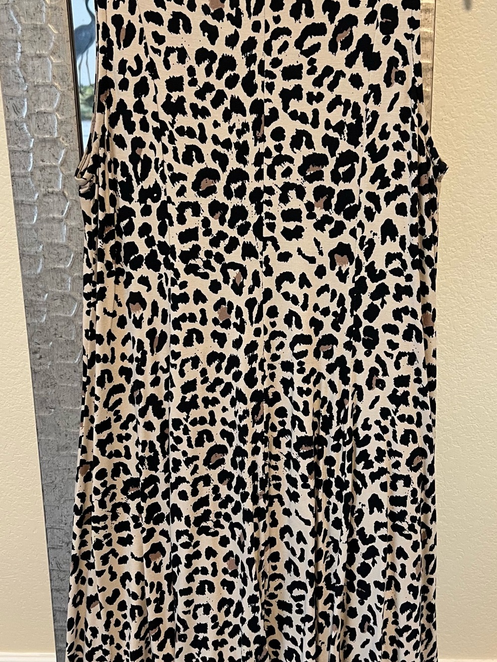 Premise Leopard Print Maxi Dress in Beige, Black, Brown